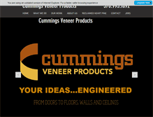 Tablet Screenshot of cummingsveneerproducts.com
